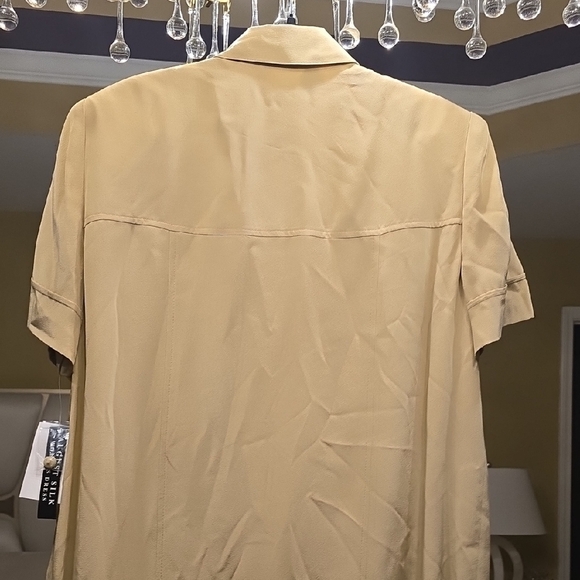 Silk August Silk Tan Midi Dress - Picture 6 of 14